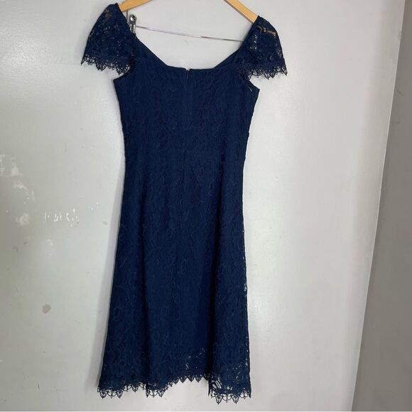 J. Peterman‎ Apology Free silk blend cap sleeve lace lined dress size 0 - Picture 6 of 10
